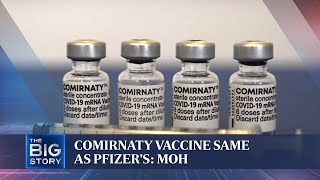 Comirnaty and Pfizer vaccines – only difference is the label  THE BIG STORY [upl. by Nirat]