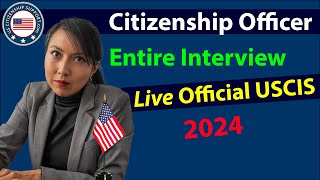 US Citizenship Interview  OFFICIAL USCIS N400 Naturalization Test [upl. by Hunfredo698]