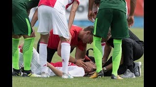 Abdelhak Nouri collapses on field Ajax vs Bremen 08072017 لحظة إصابة عبد ألحق نوري بأزمة قلبية [upl. by Silver]