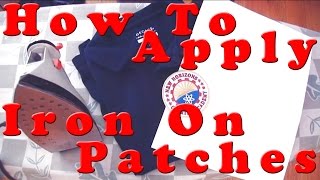 How To Apply Iron On Patches [upl. by Aiasi]