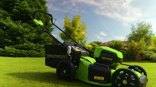 Greenworks Lawn Mower GD40LM46HP [upl. by Aleirbag]