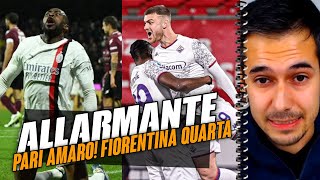 Ennesimo passo falso rossonero Fiorentina 4ª 🔥 SalernitanaMilan 22 e MonzaFIorentina 01 [upl. by Aserat864]