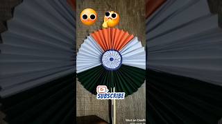 Origami tricolour Indian flag 🪭 song patriotism papercraft bollywood india trending shorts [upl. by Airdnua]