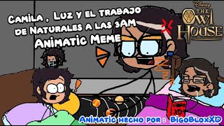 Camila Luz y el trabajo de naturales a las 3AM 😂 AnimaticMeme  The Owl House [upl. by Aihtibat]