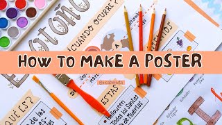 HOW TO MAKE A POSTER FOR SCHOOL PROJECT 💥 ⚡ CREATIVE POSTER PRESENTATION IDEAS [upl. by Noired]