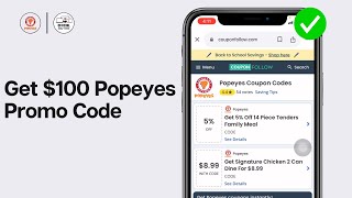 How To Get 100 Popeyes Promo Code 2024 HUGE DISCOUNTS [upl. by Waterer]