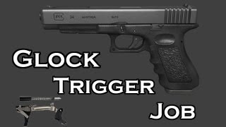 GLOCK MODS 25 CENT TRIGGER JOB  GLOCK 34 HD [upl. by Enaid]