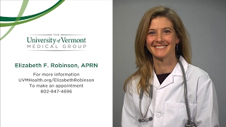 Elizabeth Robinson APRN  Nurse Practitioner  Pediatric Primary Care VT The UVM Medical Center [upl. by Hertha]