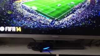 PlayStation4  sesli komut ışıkları ile joystick tanıtımı ve Fifa14 giriş [upl. by Saturday43]