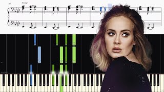 Adele  Hello  Piano Tutorial  SHEETS [upl. by Lunsford889]