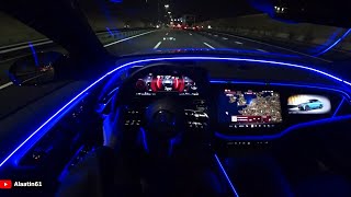 The New Mercedes E Class AMG 2024 NIGHT Test Drive [upl. by Elleral]