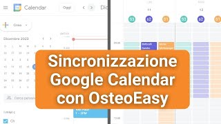 Sincronizzazione Google Calendar con OsteoEasy [upl. by Hospers]