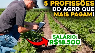 AS 5 PROFISSÕES DO AGRO COM MELHORES SALÁRIOS PARA INICIAR [upl. by Moll511]