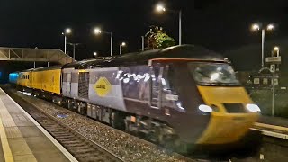 Trains at Trowbridge featuring ex CrossCountry HST power cars on the PLPR  021024 [upl. by Letnom]