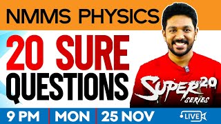 NMMS 2024 Physics  SUPER 20  20 Sure Questions  Exam Winner [upl. by Eniwtna]