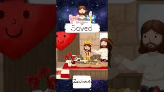 SAVED ZACCHAEUS · BIBLE STORIES FOR CHILDREN KIDS · ANIMATED CARTOON BIBLE shorts [upl. by Dominy]