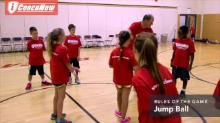 Basketball Rules  Jump Ball Coaching Youth Basketball [upl. by Rheta]