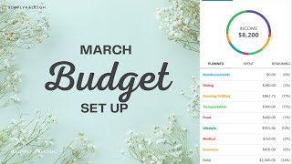 March Budget Set Up  Every Dollar  Budget With Me  The Month We Move  2024 [upl. by Had]