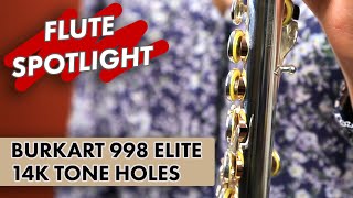 Flute Spotlight Burkart 998 Silver Elite with Gold Toneholes and Rings [upl. by Bokaj]