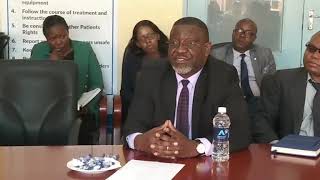 Full Speech at Minister of Health Elijah Muchima at UTH [upl. by Fakieh]