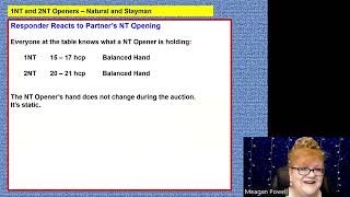 1NT and 2NT Openers  Natural and Stayman Responses [upl. by Erdnael812]