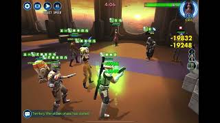 SWGOH TW Phoenix Hera Syndulla Omicron vs Scoundrel [upl. by Alvita97]