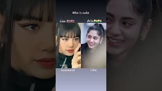 Lisa vs Aria who is cute ytshorts aria ariaxin lisa blackpink blink [upl. by Newman]