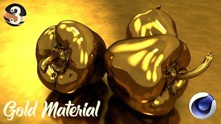 Gold Material  Cinema 4D Basics  Learn Cinema 4D [upl. by Renmus]