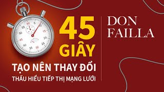 Sách Nói 45 Giây Tạo Nên Thay Đổi  Chương 1  Don Failla [upl. by Kimbell]