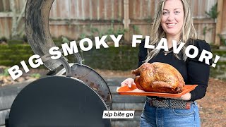 Smoking A Whole Turkey With Turkey Pellets Traeger Ironwood 650 Demo [upl. by Childers657]