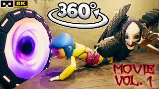 360° CORALINE  Movie Collection Part 1234  Scary VR 360º 8K Animation Film [upl. by Dnomar]