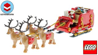 Lego 40499 Santa´s Sleigh  Lego Speed Build Review [upl. by Haonam960]