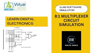 VLab 81 MULTIPLEXER CIRCUIT SIMULATION [upl. by Margery]