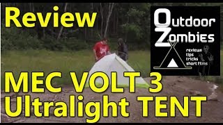 Review of the MEC VOLT 3 TENT  OutDoorZombies [upl. by Llehsram]