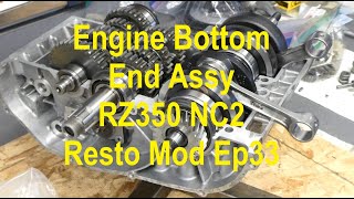 RZ350 NC2 Resto Mod Ep33 – Engine Bottom End Assy [upl. by Nibas]