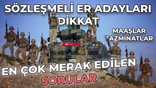 SÖZLEŞMELİ ER OLACAKLARA ÖZEL SORU CEVAP  Part 1 [upl. by Silera]