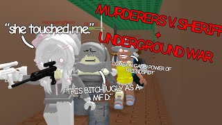 MURDERERS V SHERIFF  UNDERGROUND WAR 3  ROBLOX [upl. by Bastian]