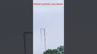 WIND TURBINE DISASTER Shocking Accident Caught on Camera Short [upl. by Ayotahs178]