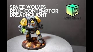 30k40k Space Wolves Relic Contemptor Dreadnought [upl. by Nylitak]