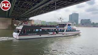 🎥SOUND ON Scotland fans enjoy boat trip in Cologne [upl. by Jolene305]