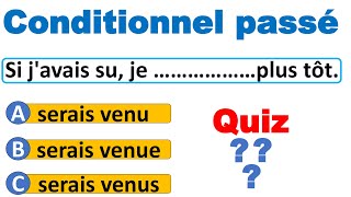 Maîtriser le conditionnel passé  Exercices pratiques et quiz interactifs [upl. by Ttsepmet]