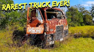 I found the RUSTIEST SEMI on Earth sitting in a field for 25 years Will it run [upl. by Yadsendew]