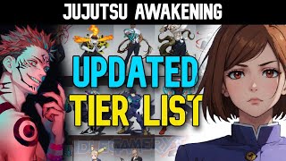 Jujutsu Awakening  Updated Tier List  Jujutsu Invasion [upl. by Titania]