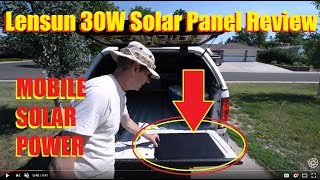 Lensun 30W 12V Flexible Solar Panel Review [upl. by Lipcombe4]