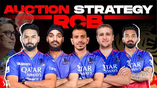 RCB Auction Strategy  KL Rahul Captain Arshdeep lead bowler Yuzi Back  IPL 2025 Mega Auction [upl. by Annaynek]