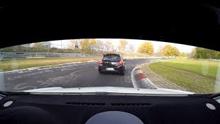 Clio 200 RS vs Clio 197 Turbo GP track  Nordschleife 04112018 Touristenfahrten [upl. by Eyaf]