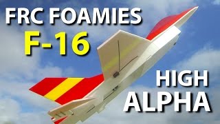 FRC Foamies F16 flying HighAlpha [upl. by Aihtnamas]