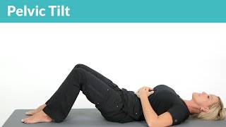 Pelvic Tilts for a Lumbar Herniated Disc [upl. by Nallac]