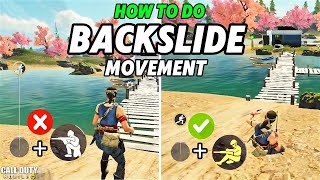 How To Do Advanced Backslide Movement In COD MOBILE Br  Best Backslide Beginners Tutorial in CODM [upl. by Agace]