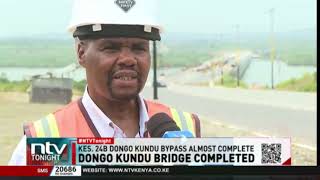 Sh 24B Dongo Kundu bridge completed in Mombasa county [upl. by Almire]